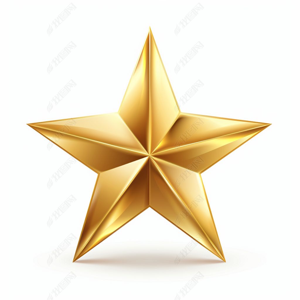 原创建党节金色五角星元素党政风素材