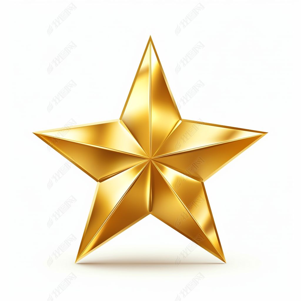 原创建党节金色五角星元素党政风素材