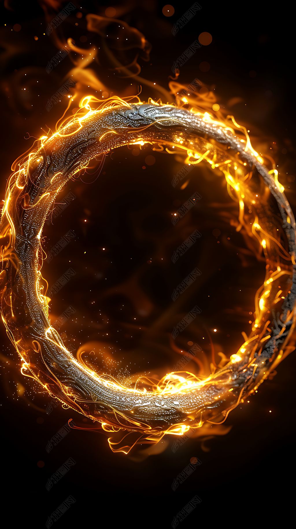 原创科技数据梦幻圆圈背景素材-版权可商用