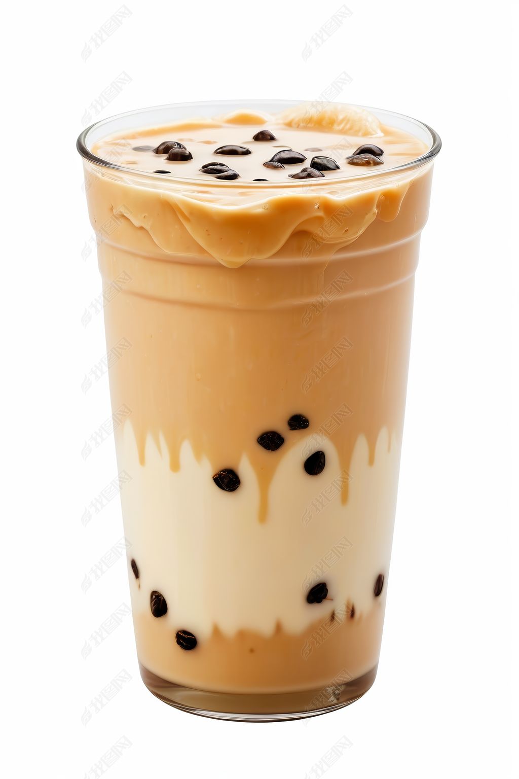 奶茶白底图片