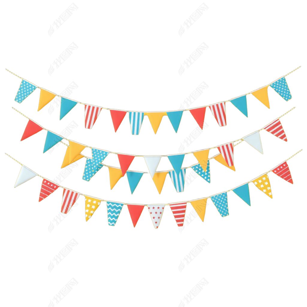 五颜六色的三角党旗