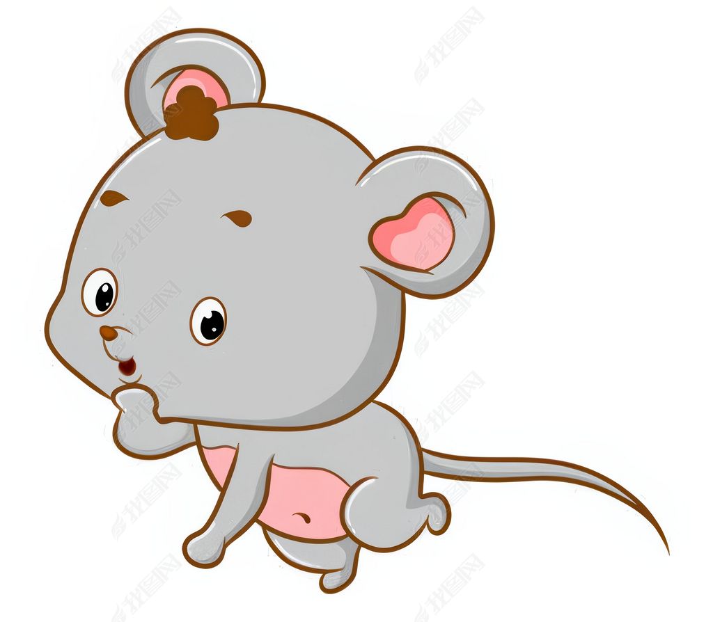 原创老鼠一张脸跑开了