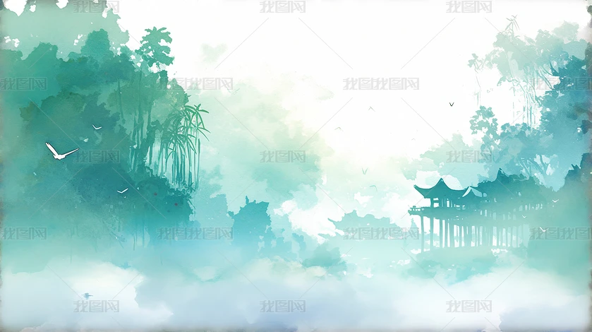 中国水墨山水画古风古韵国潮风背景下载-编号35199600--我图网