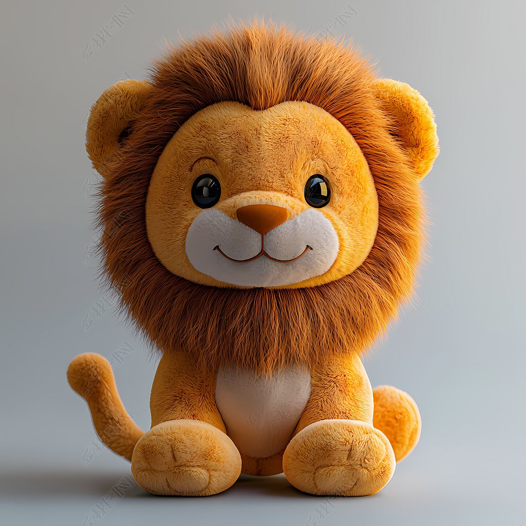 卡通可爱的狮子