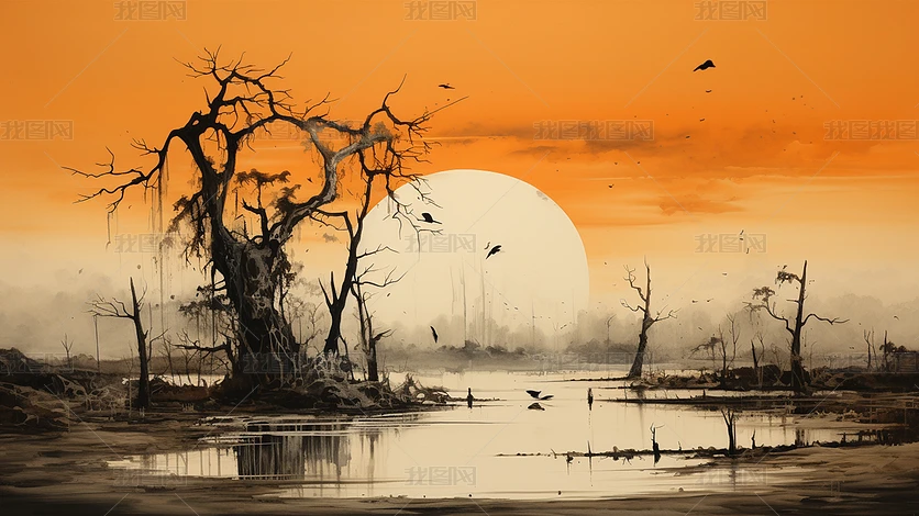 ˮī����С�ӿ���ɽˮ����