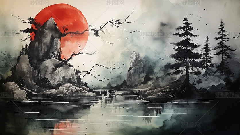 ˮī����С�ӿ���ɽˮ����