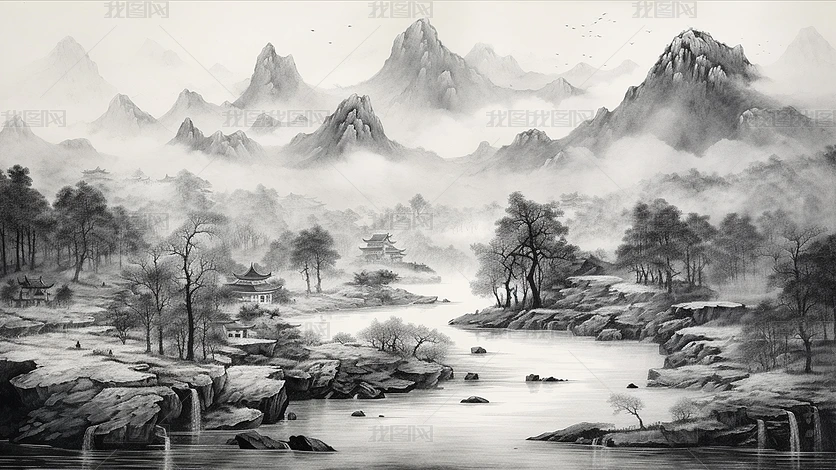 ˮī����С�ӿ���ɽˮ����