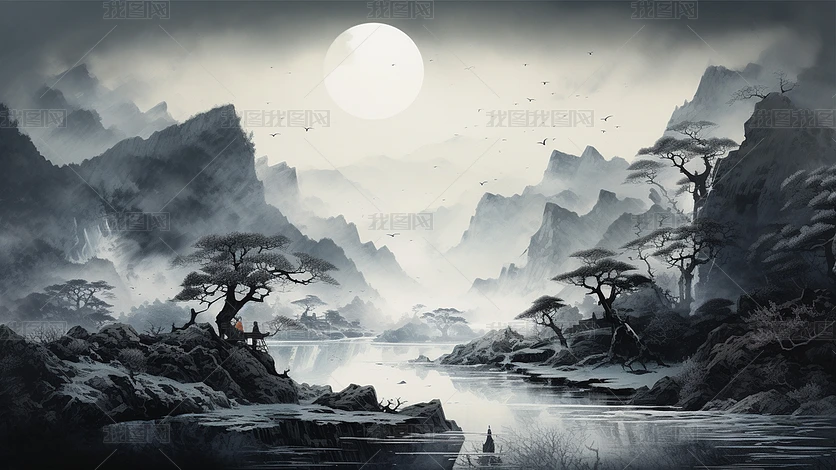 ˮī����С�ӿ���ɽˮ�⾳����