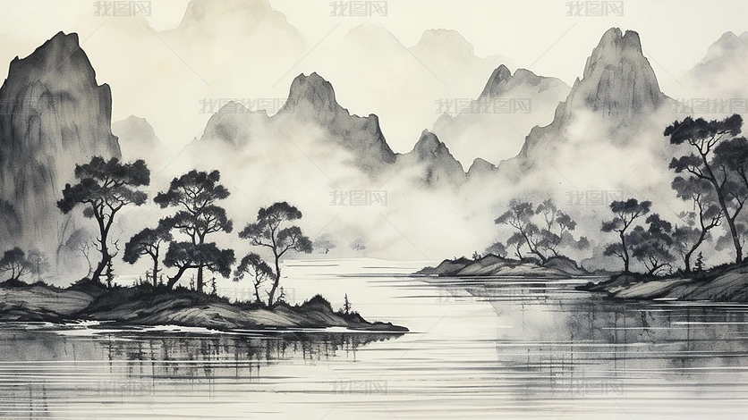 ˮī����С�ӿ���ɽˮ�⾳����