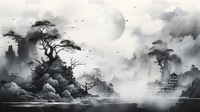 ˮī����С�ӿ���ɽˮ�⾳����