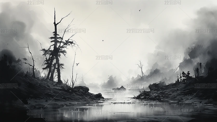 ˮī����С�ӿ���ɽˮ�⾳����