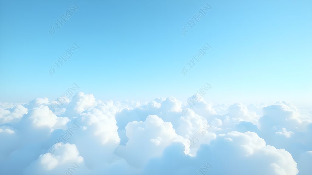 原创蓝天的白云ppt背景图片-版权可商用