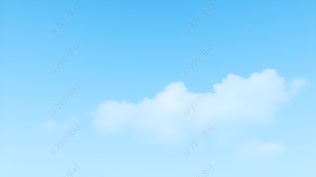 原创清新蓝天的白云ppt背景图片-版权可商用