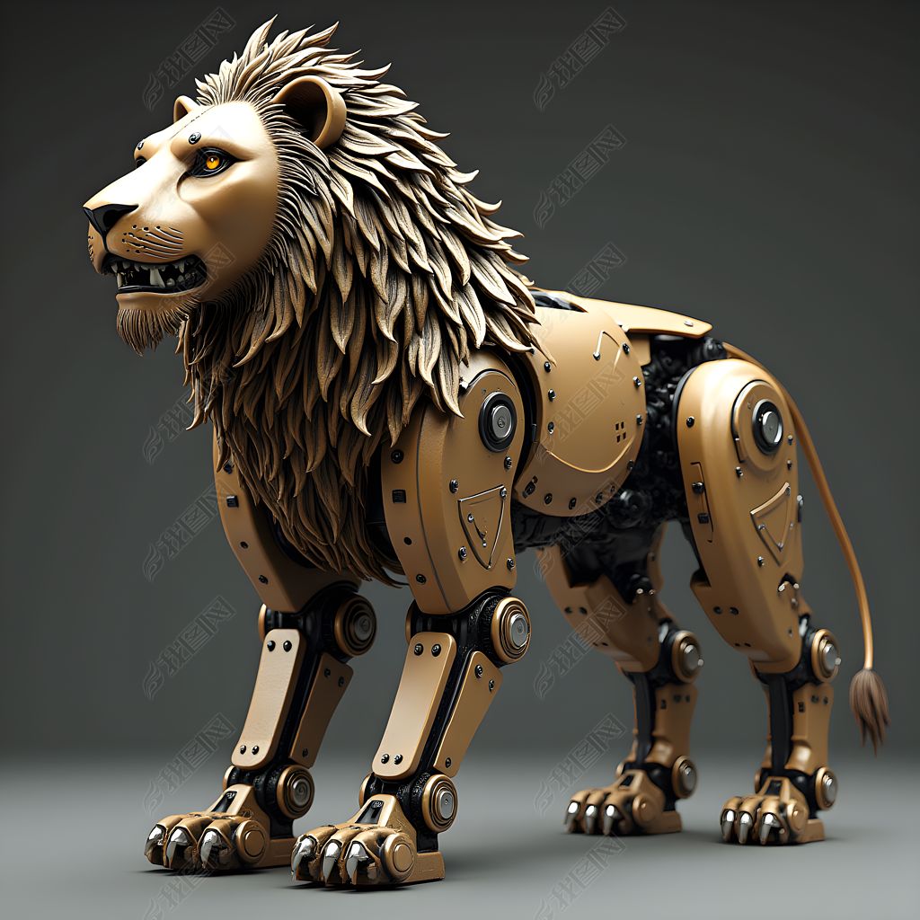 3d机械狮子