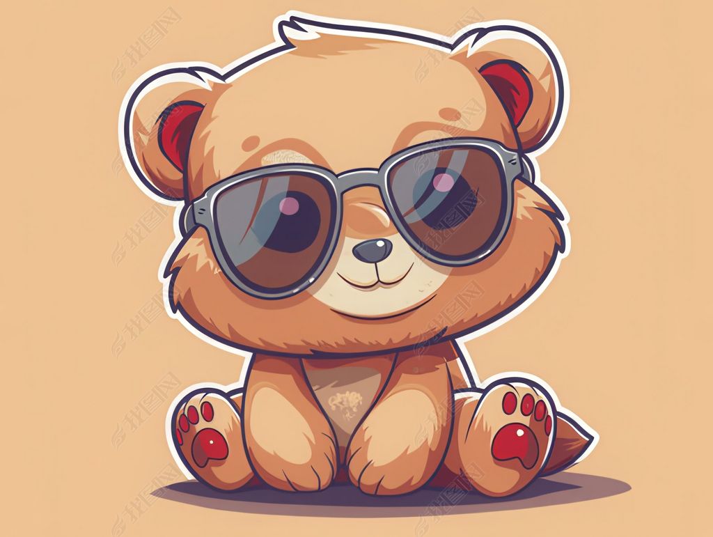 太阳镜泰迪熊