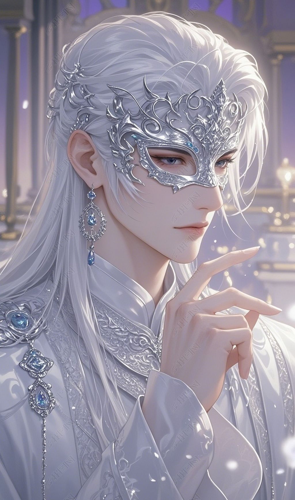 动漫风面具男子