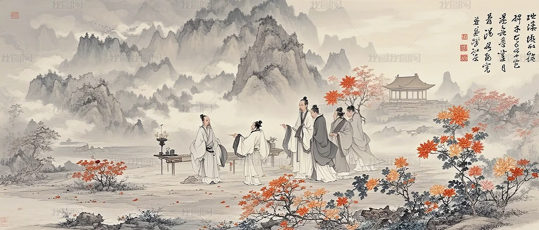 山水画中国风水墨画传统文化艺术国画图下载-编号35355369