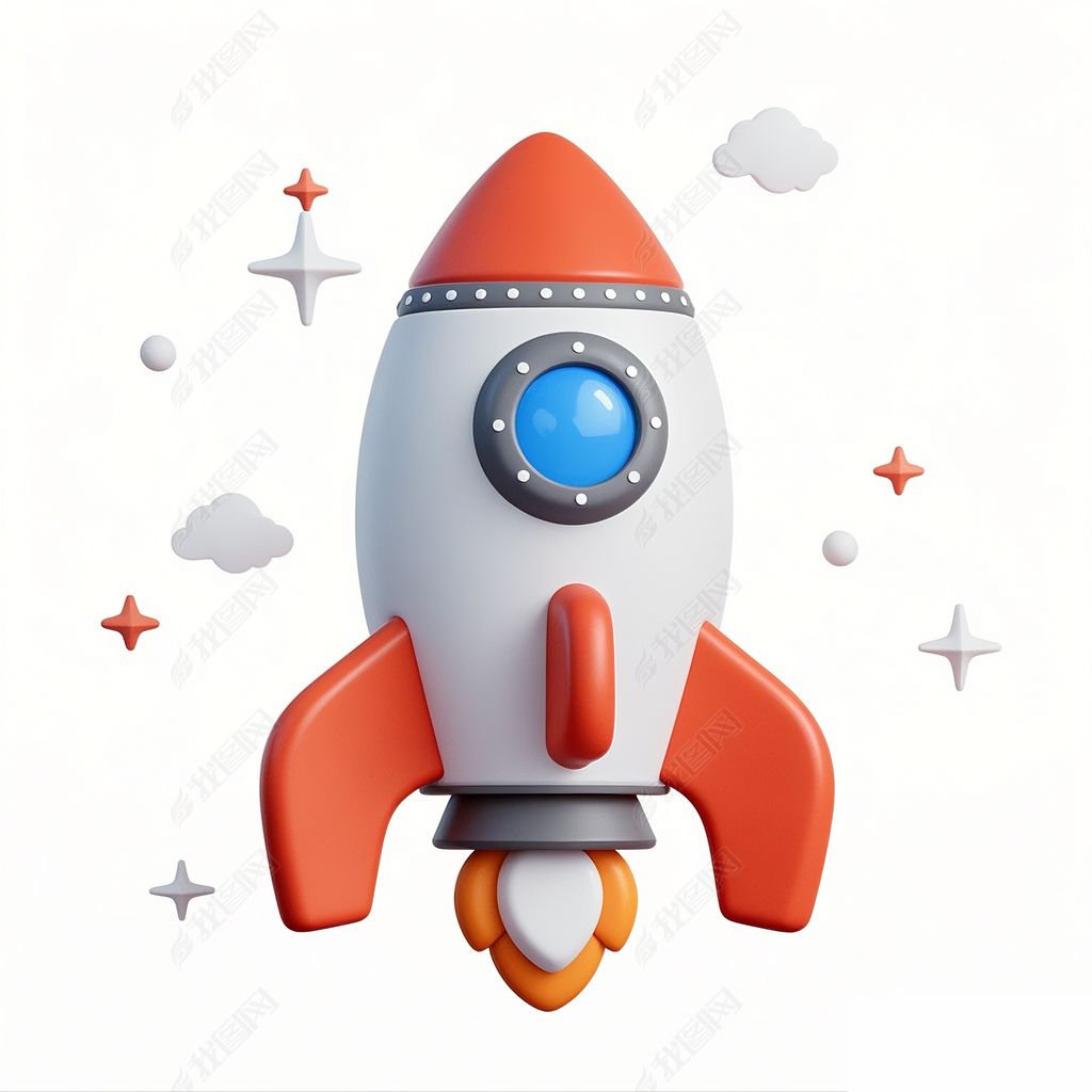 卡通火箭