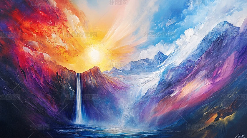 抽象油画画图片大全-抽象油画画背景图片-我图网