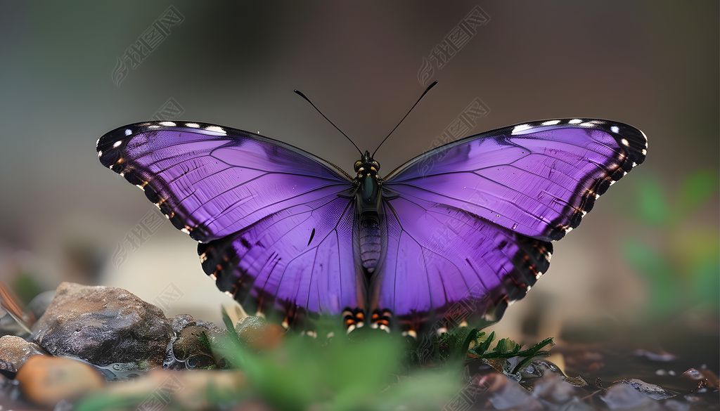 紫色蝴蝶翅膀