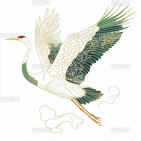 中国风水墨仙鹤丹顶鹤下载-编号34118726-{$className}-我图网