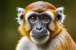 黄头白脸的猴子高清图片