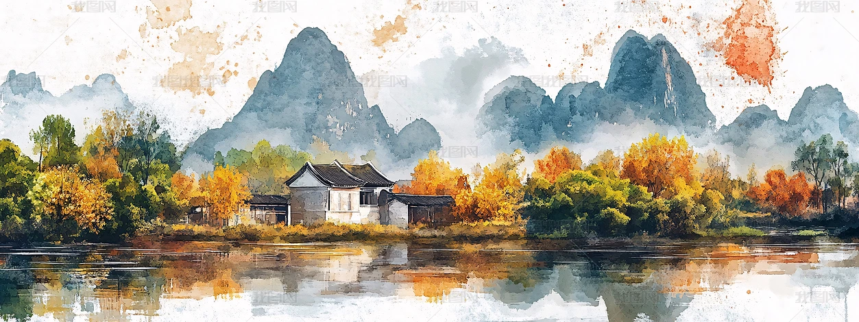 桂林画山水图片大全-桂林画山水背景图片-我图网