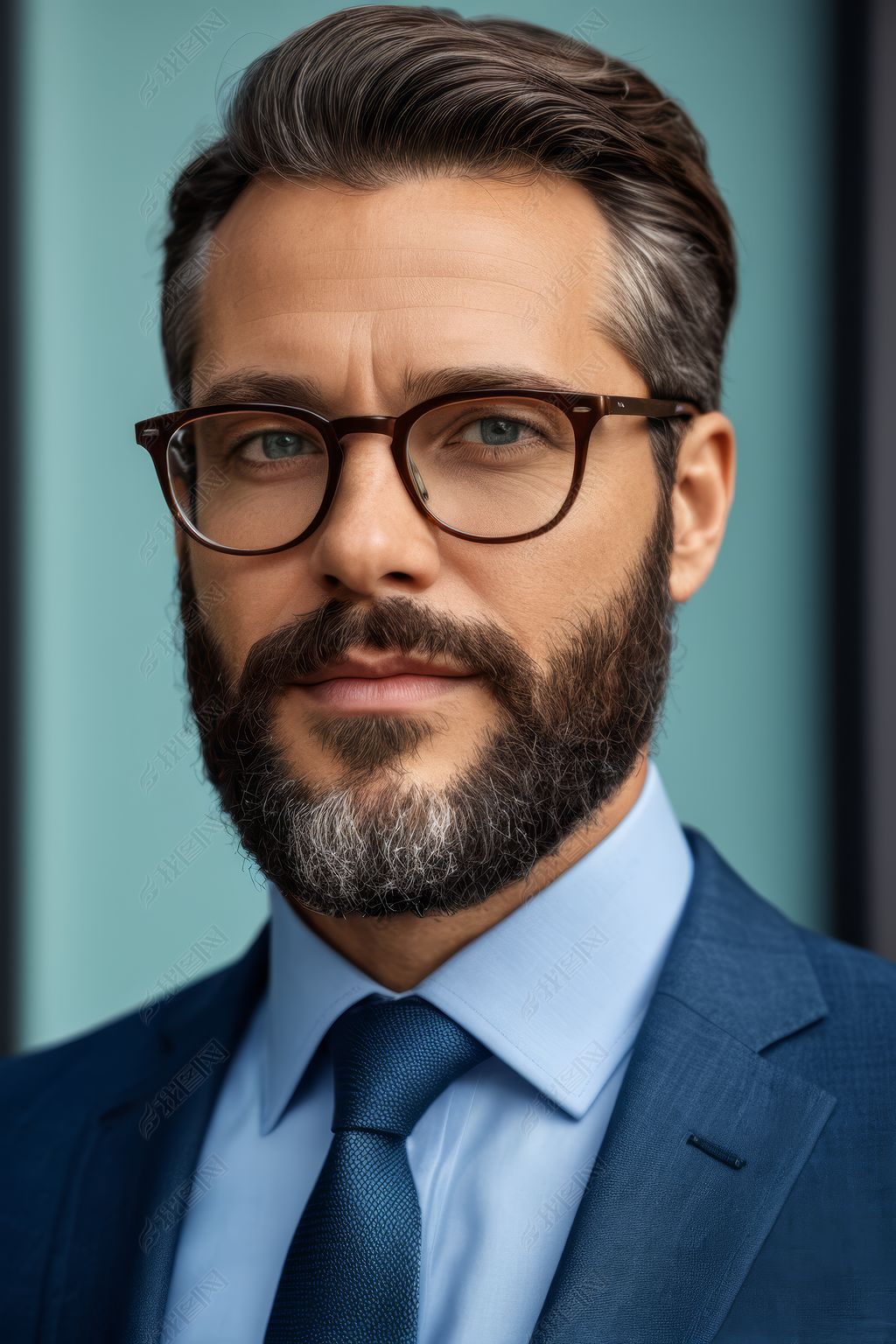 原创自信成熟的商务精英沉稳内敛的职场男士