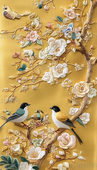 櫻花小禽圖 樱花树上的小鸟高清图片下载-正版图片601240150-摄图网