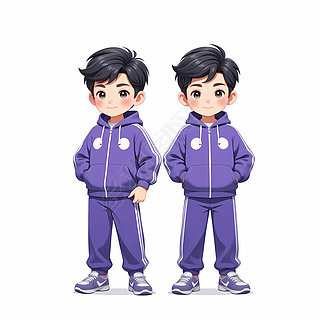 照片双胞胎数字艺术