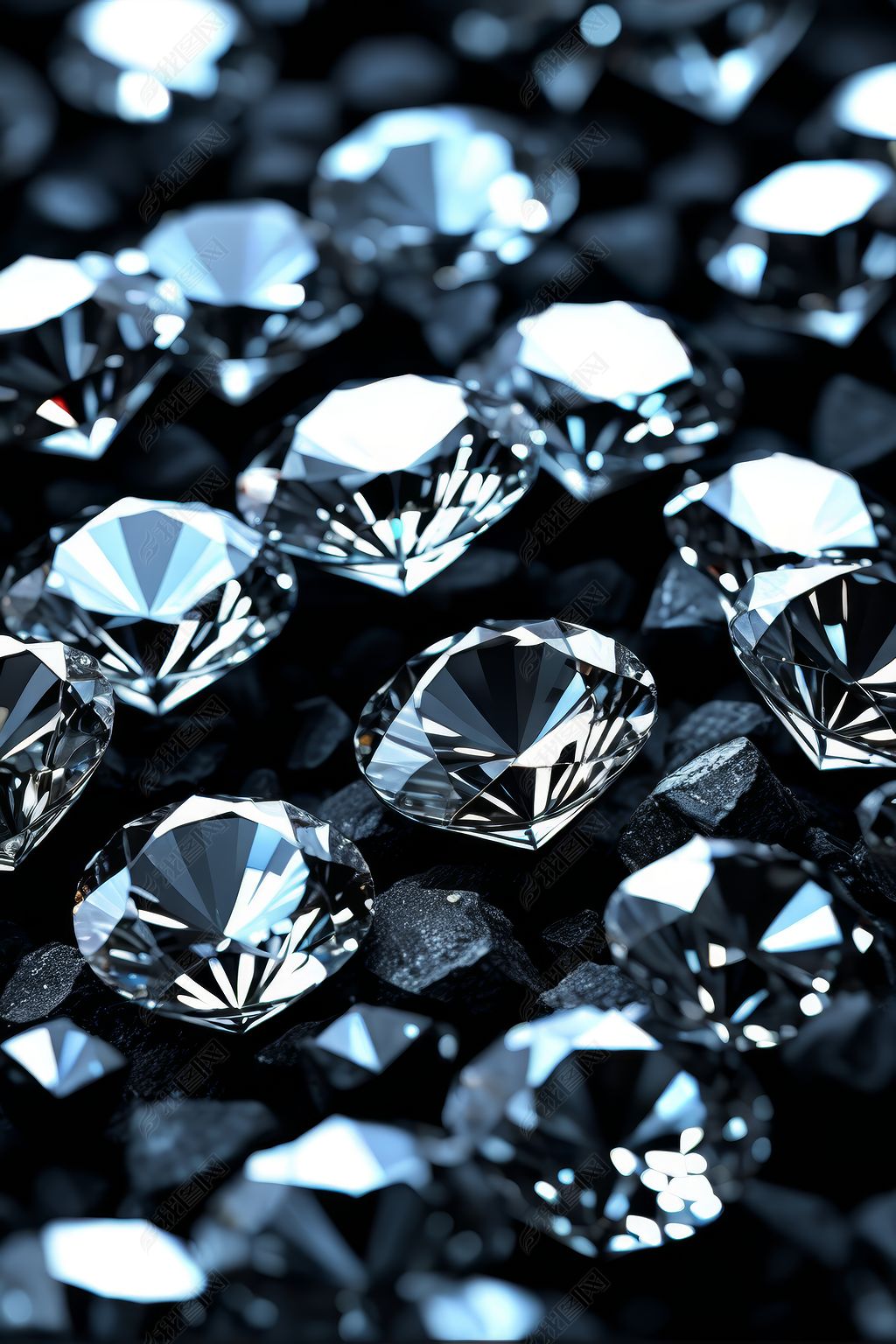 黑色背景的一堆钻石高清图片素材简介我图网提供黑色背景的一堆钻石