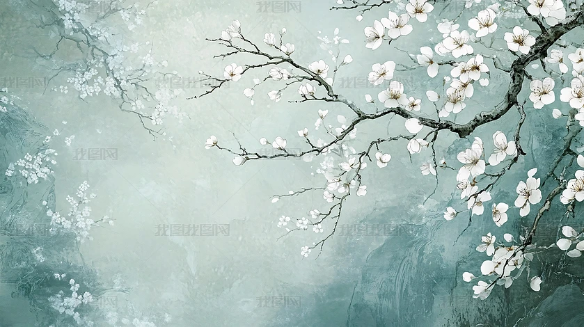 梅花萬杂墨 梅花水墨画下载-编号32417364--我图网