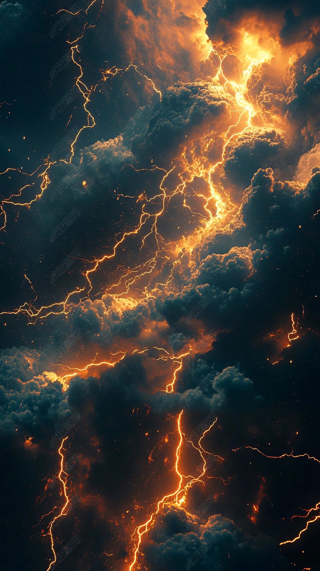 金色闪电穿透暗云数据流素材简介我图网提供金色闪电穿透暗云数据流