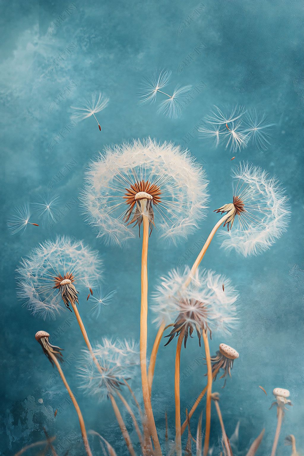 梦幻蒲公英插画
