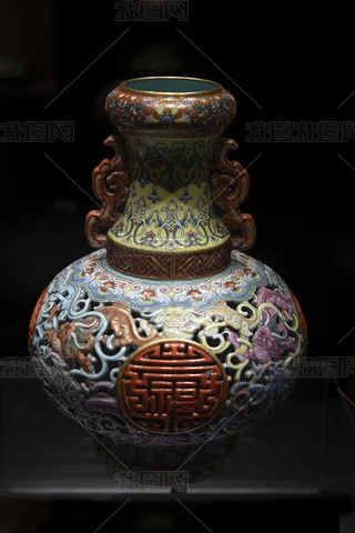 清代双耳瓶专题模板-清代双耳瓶图片素材下载-我图网