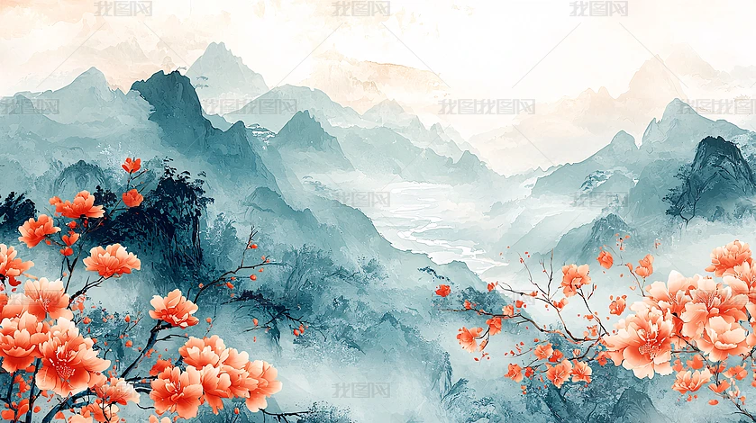 蓝调山水风景下载-编号35435642-{$className}-我图网