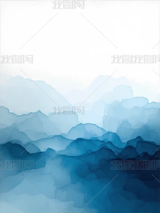 抽象水彩蓝图片大全-抽象水彩蓝背景图片-我图网