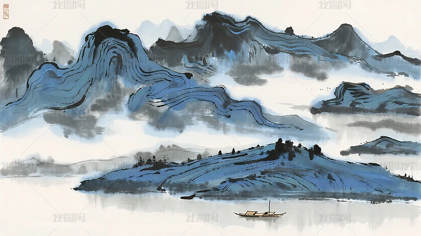 中国山水画 四尺中国画山水《秋韵》 - 山水画- 99字画网