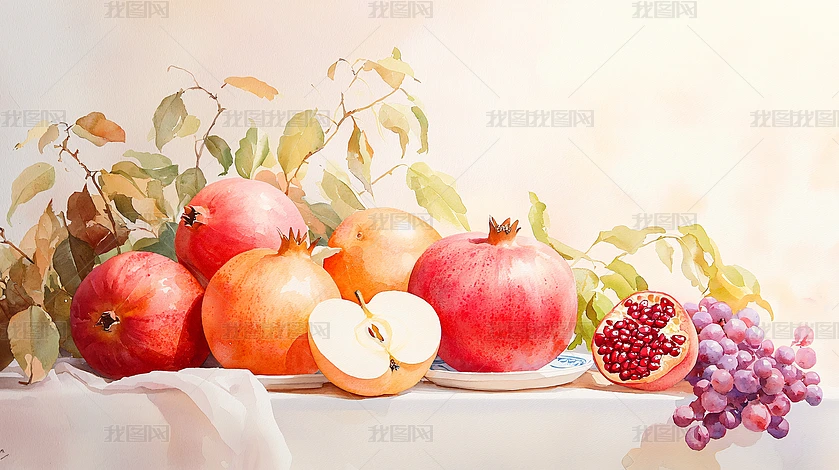 静物水彩图片大全-静物水彩背景图片-我图网