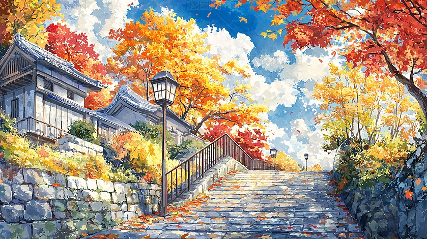 清新小镇图片大全-清新小镇背景图片-我图网