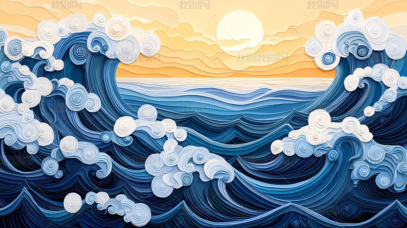 油彩画 人物像 青色背景浮遊 绘画抽象画图片大全-绘画抽象画背景图片-我图网