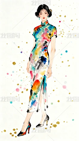 ������Ůȫ��ͼ��ɫˮī���й��纣�������Ů