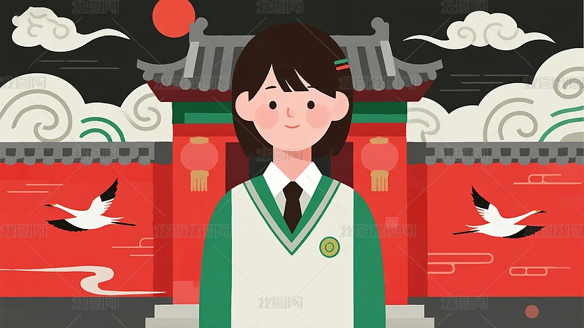 ��ѧ����������Ůѧ����ǽ�ɺײ廭����