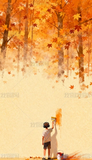 小男孩画画图片大全-小男孩画画背景图片-我图网