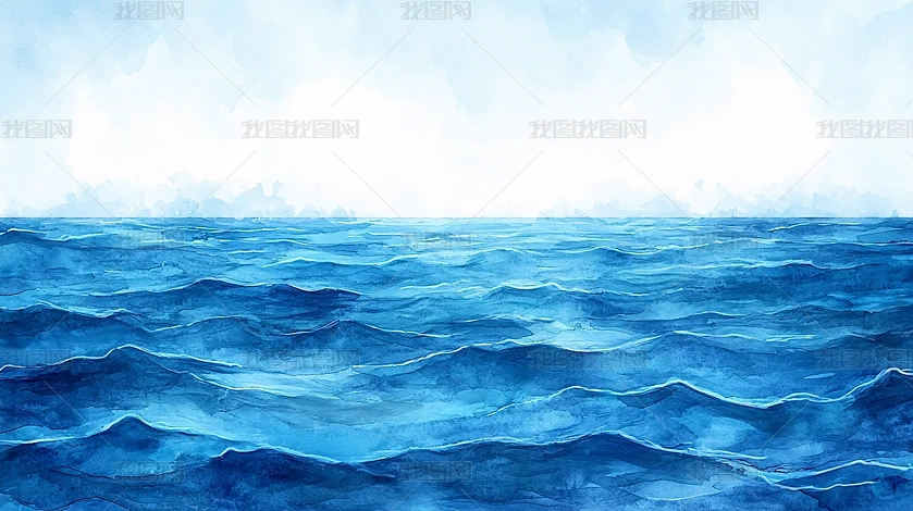 蓝色绘画画图片大全-蓝色绘画画背景图片-我图网