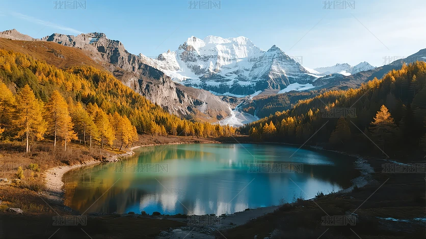 �Ĵ������Ƕ�ѩɽʥ����ɫ���η�ⱳ��