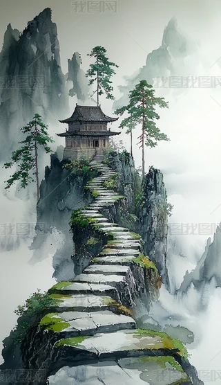 中国水墨画梅花图下载-编号33259810-{$className}-我图网