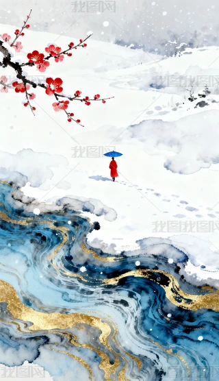 2026年最新水墨画梅花双鹊专题模板-水墨画梅花双鹊图片素材下载-我图网