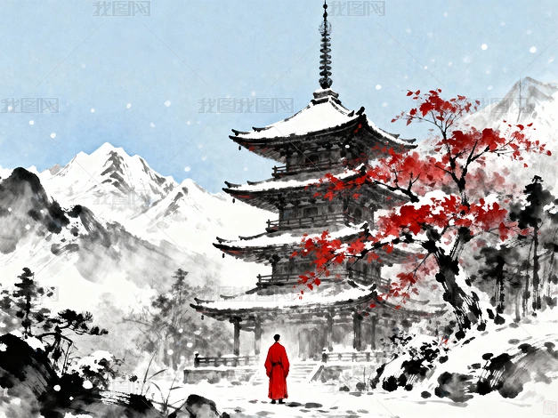 ѩ�����º�װˮīɽˮ��ѩ������ʽˮī��������ѧ