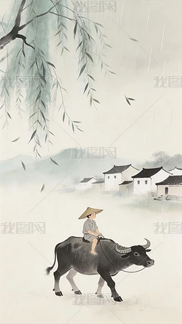 ˮī�����ɫ������������������֦��ͯ����Ԫ�ز廭